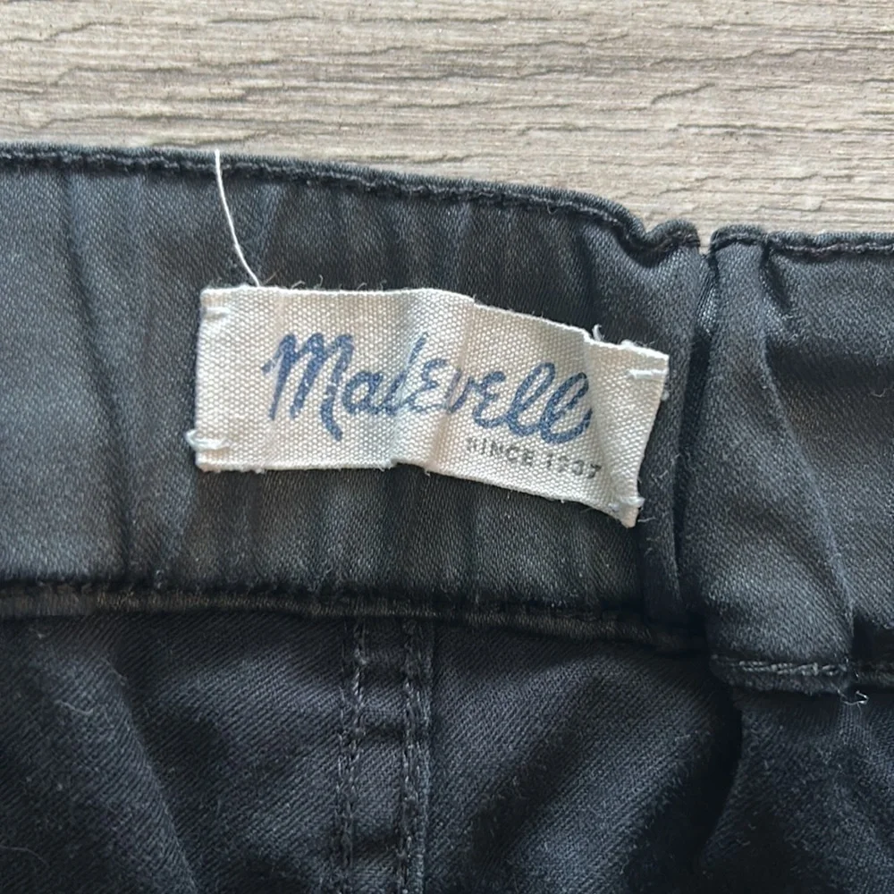 Madewell skinny skinny wax coated pull on jeans size 27